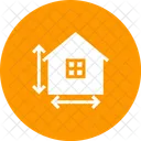 House Measurements Height Icon