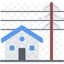 House near pole  Icon