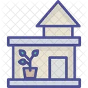 House Of Pot Pot In Home Garden Icon