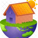 House Earth Environmental Icon