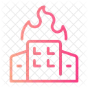 House On Fire Fire Accident Icon