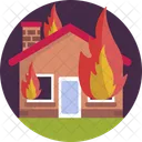 Fire House Emergency Icon