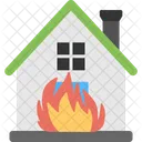 House Fire Building Icon