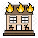 House Fire Fire Emergency Burning House 아이콘