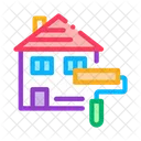 House Painting Building Icon