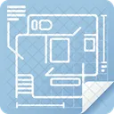 House Plan Blueprint Architecture Icon