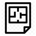 Blueprint Plan Document Icon