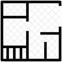 House Plan Blueprint House Icon