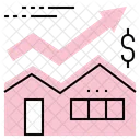 House price increment  Icon