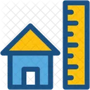 House With Ruler Icon