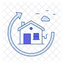 House Refinancing Mortgage Optimization Interest Rates Icon