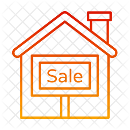 House Sale Icon - Download in Gradient Style