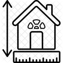 House Size Architectural Project Blueprint Icon