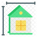 House Size Architecture Construction Icon