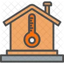 House Thermometer Heat Heating Icon