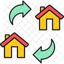 House Transfer Houses Swap Icon
