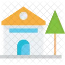 House With Garden Loan Garden Icon