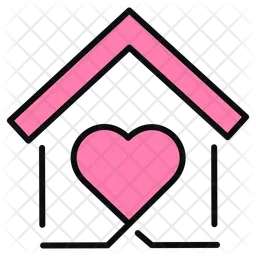 House With Heart  Icon