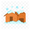 House With Snow  Icon