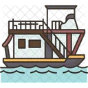 Houseboat Cottage Floating Icon