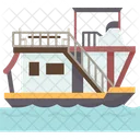 Houseboat Cottage Floating Icon