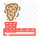 Household Chimney Emitting Icon
