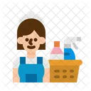 Housekeeper Housekeeping Maid Icon