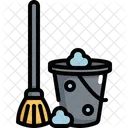 Mop Busket Hygiene Icon