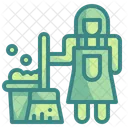 Housekeeping Cleaning Mop Icon