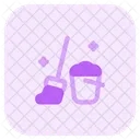 Housekeeping Mop Cleaning Icon