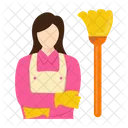 Maid Housekeeping Cleaning Icon