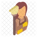 Maid Housekeeping Cleaning Icon