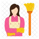 Maid Housekeeping Cleaning 아이콘