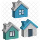 Houses Buildings Equity Icon