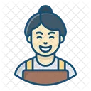 Housekeeper Home Cleaner House Maintenance Icon