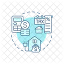 Cost Of Living Mortgage Payment Household Budget Icon
