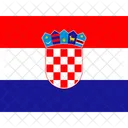 Hr Croacia Banderas Iso Icono