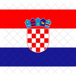 Hr croatie Flag Icône