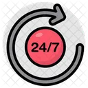 Hr Round The Clock Hr Service Icon