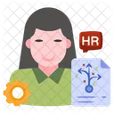 Hr Manager Female Manager Hr Director Symbol