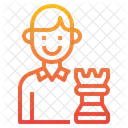 Strategy Seo Businessman Icon