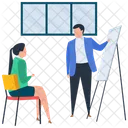 Employee Training Business Workshop Employee Presentation Icon