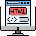 HTML Diseno Web Lenguaje De Marcado De Hipertexto Icono