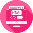 HTML Webdesign Hypertext Auszeichnungssprache Symbol