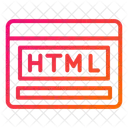 Html Code Html Codage Icône