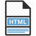 Html File Formate Icon