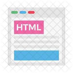Html Icon - Download in Flat Style