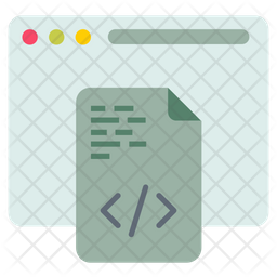 Html Icon - Download in Flat Style