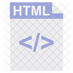 Html Icon - Download in Flat Style