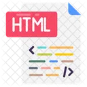 HTML Lenguaje De Hipertexto Programacion Informatica Icono